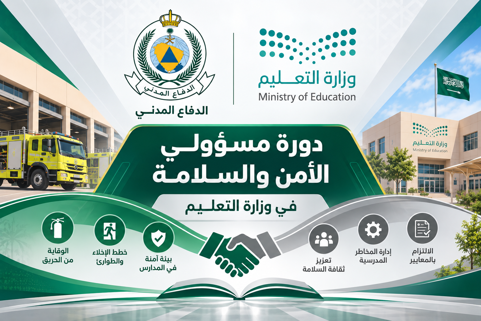 200 - دورة مسؤولي الامن والسلامة من منسوبي وزارة التعليم 